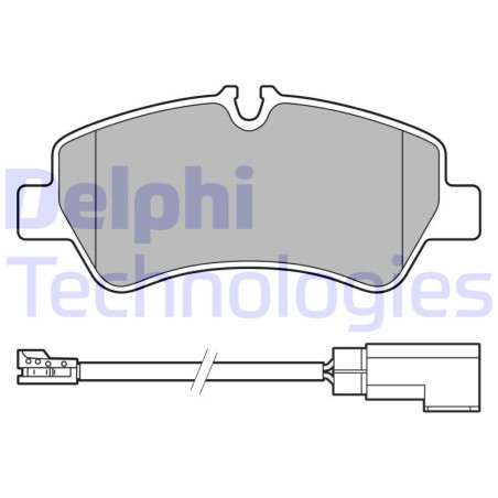 DELPHI LP3619 Brzdové destičky Zadní pro