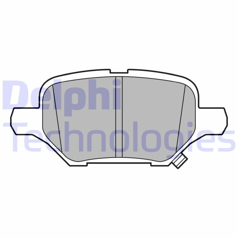 DELPHI LP3611 Pastillas de freno Trasero para