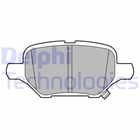 DELPHI LP3611 Brzdové platničky Zadné pre