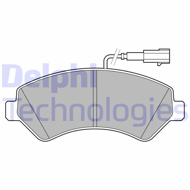DELPHI LP3623 Pastiglie freno Anteriore per