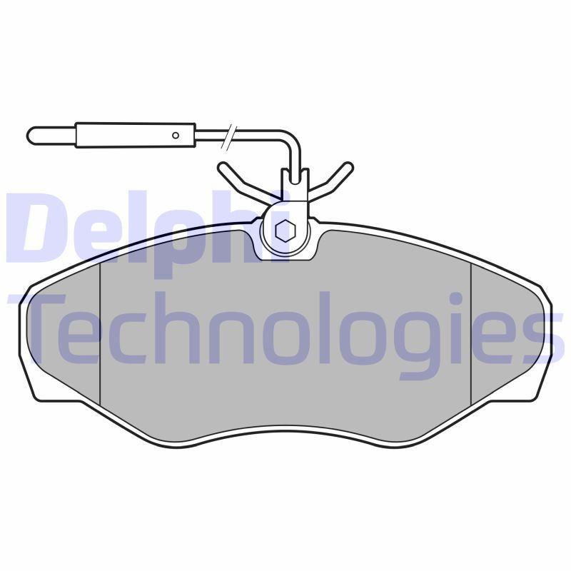 DELPHI LP3624 Brzdové platničky Predné pre
