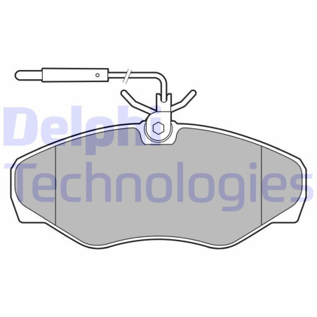DELPHI LP3624 Brzdové platničky Predné pre