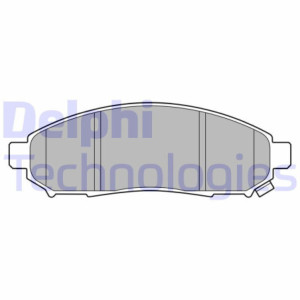 DELPHI LP3578 Brzdové platničky Predné pre