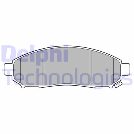 DELPHI LP3578 Brzdové platničky Predné pre