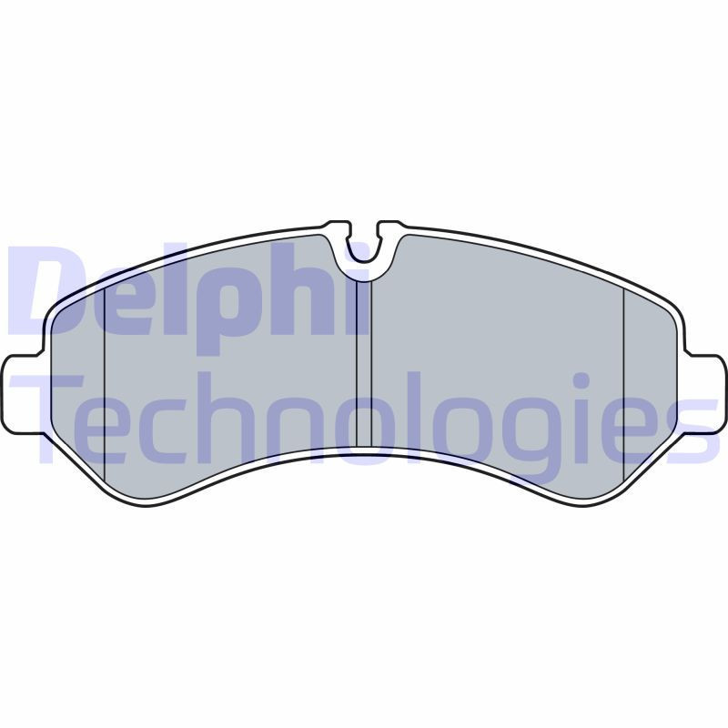 DELPHI LP3548 Brzdové platničky Zadné pre