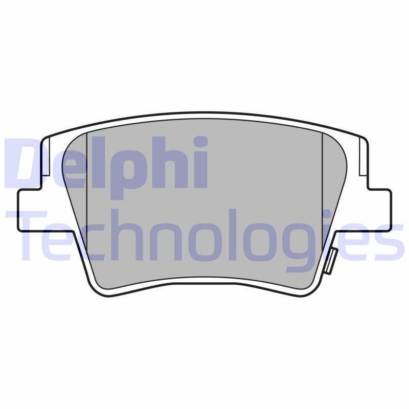 DELPHI LP3553 Brzdové destičky Zadní pro