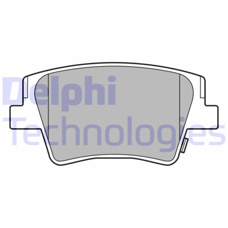 DELPHI LP3553 Pastillas de freno Trasero para