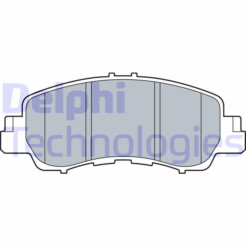DELPHI LP3571 Pastiglie freno Anteriore per