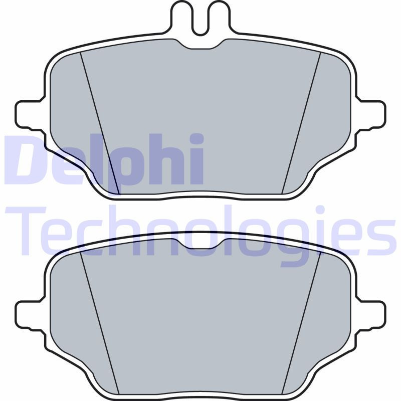 DELPHI LP3572 Pastillas de freno Trasero para