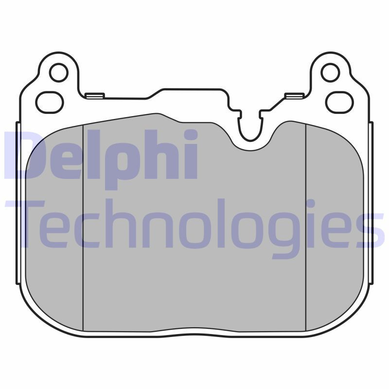 DELPHI LP3597 Brzdové platničky Predné pre