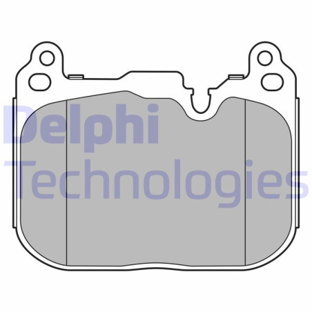 DELPHI LP3597 Brzdové platničky Predné pre