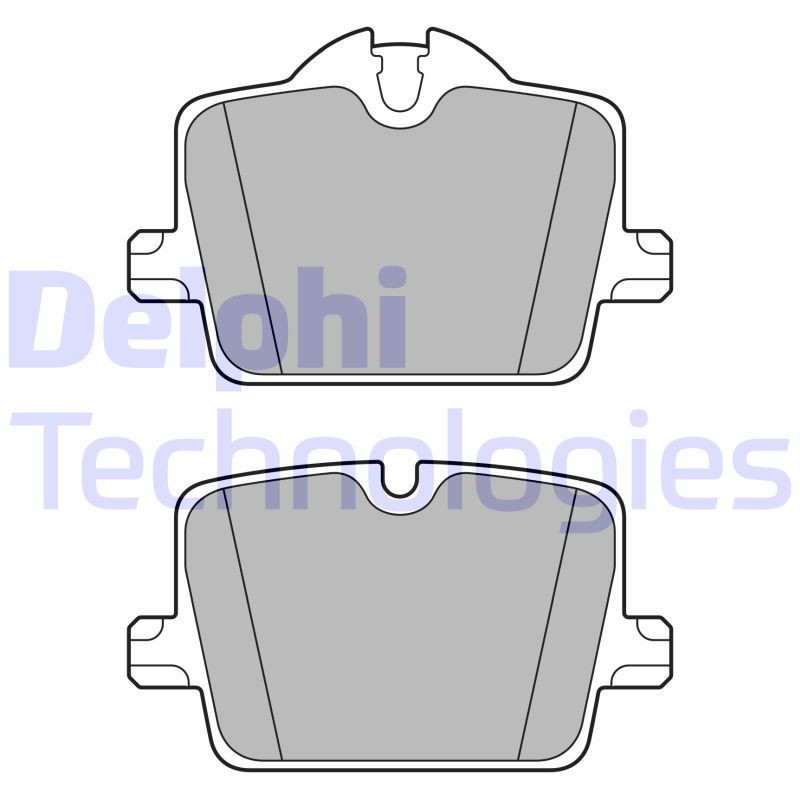 DELPHI LP3605 Pastillas de freno Trasero para