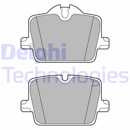 DELPHI LP3605 Pastiglie freno Posteriore per