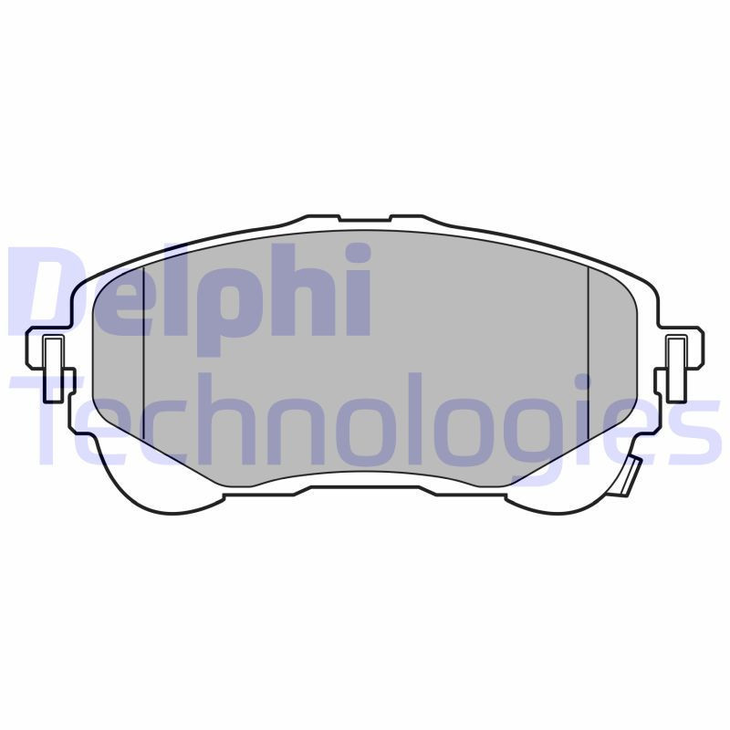 DELPHI LP3609 Brzdové platničky Predné pre