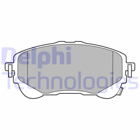 DELPHI LP3609 Brzdové platničky Predné pre