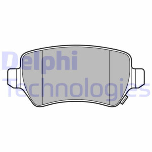 DELPHI LP3615 Brzdové platničky Zadné pre