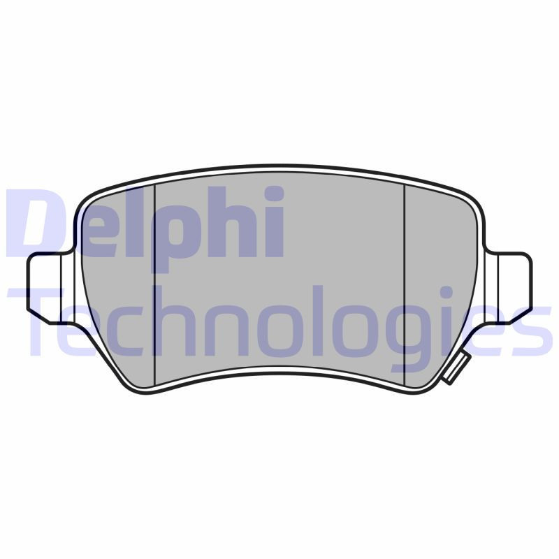 DELPHI LP3615 Pastiglie freno Posteriore per