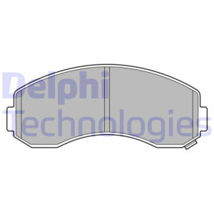 DELPHI LP3616 Pastillas de freno Trasero para