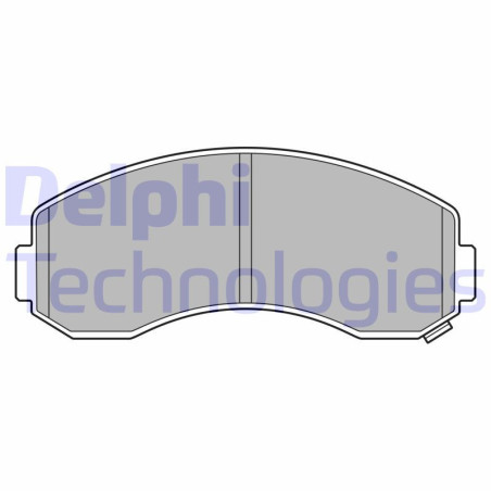 DELPHI LP3616 Brzdové platničky Zadné pre