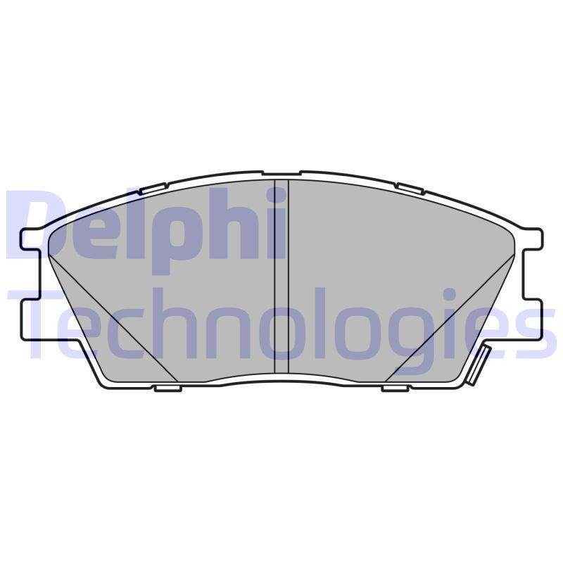 DELPHI LP3645 Brzdové platničky Predné pre