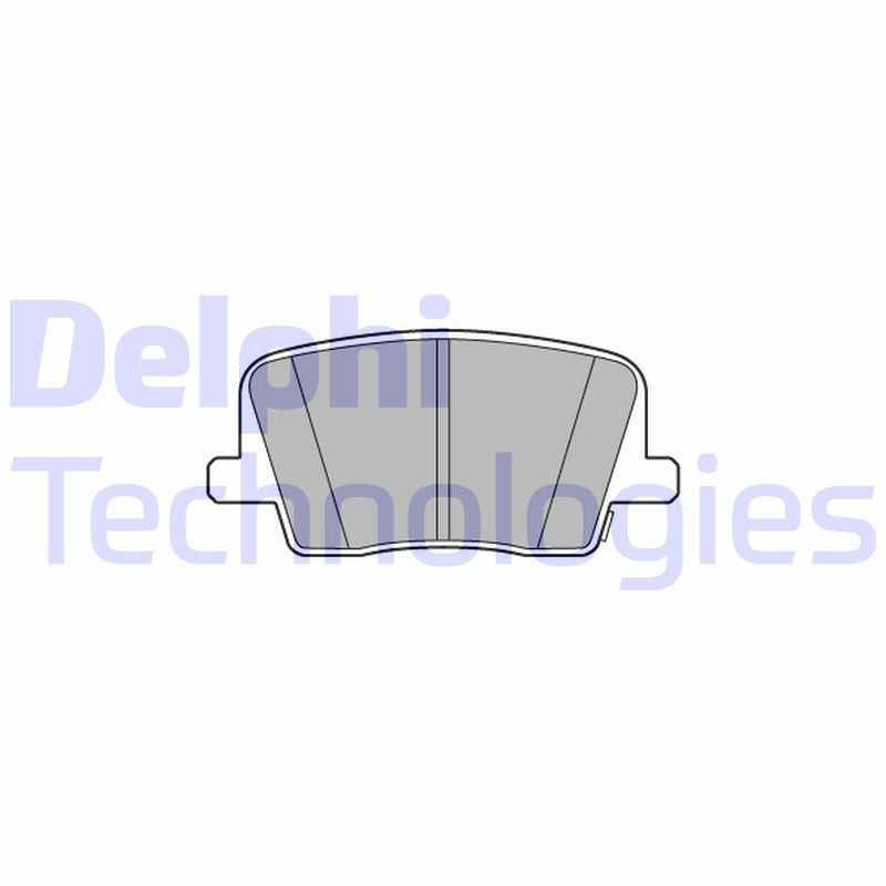DELPHI LP3581 Brzdové platničky Zadné pre