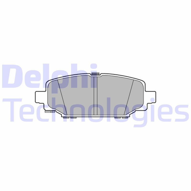 DELPHI LP3582 Brzdové platničky Zadné pre