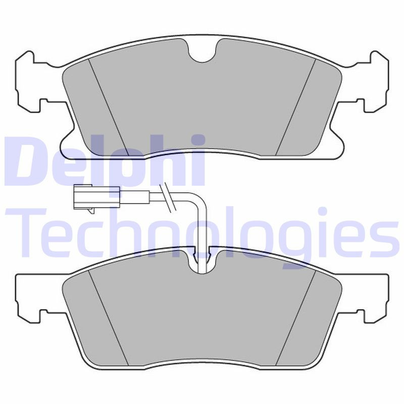 DELPHI LP3634 Pastiglie freno Anteriore per