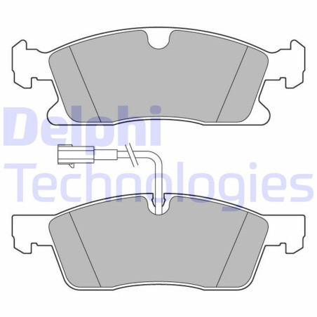 DELPHI LP3634 Brzdové platničky Predné pre