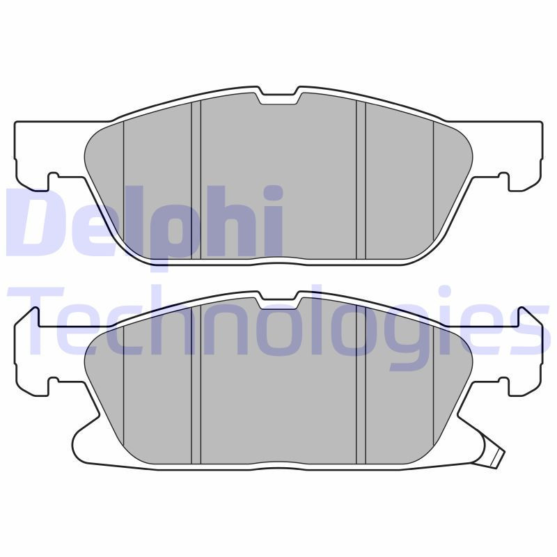 DELPHI LP3643 Pastiglie freno Anteriore per