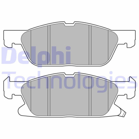 DELPHI LP3643 Brake Pads Set Front for