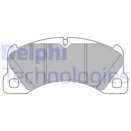 DELPHI LP3629 Brzdové platničky Predné pre