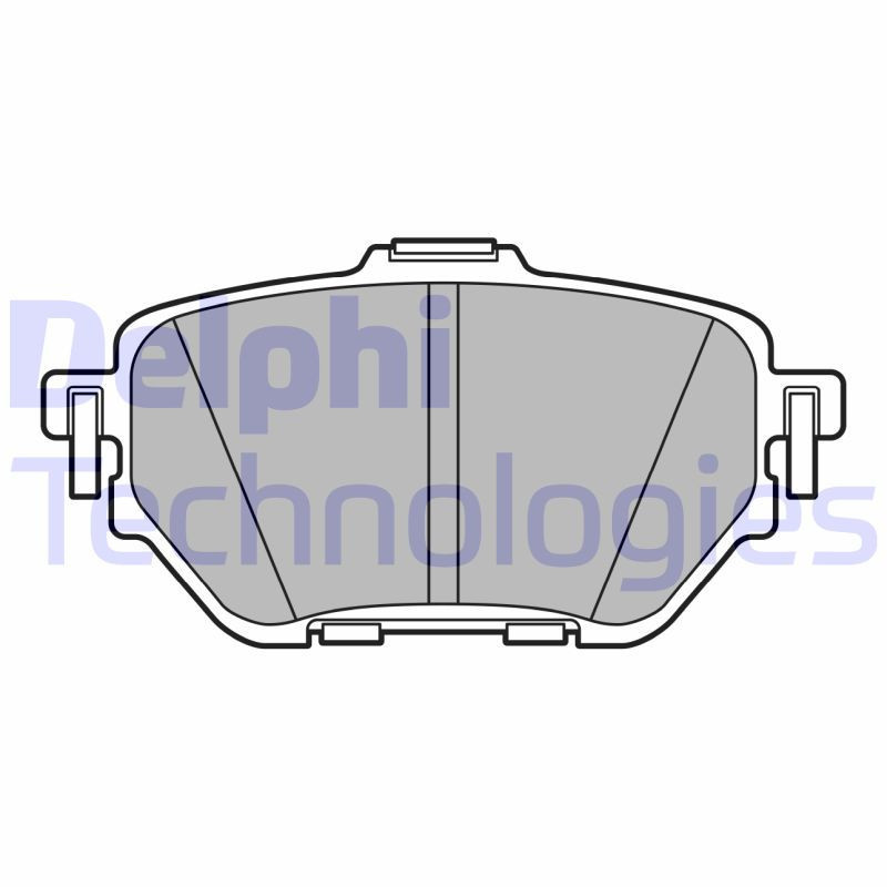 DELPHI LP3636 Pastillas de freno Trasero para