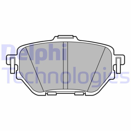 DELPHI LP3636 Brzdové platničky Zadné pre