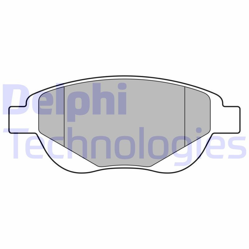 DELPHI LP3638 Pastillas de freno Delantero para
