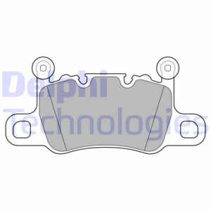 DELPHI LP3655 Pastiglie freno Posteriore per