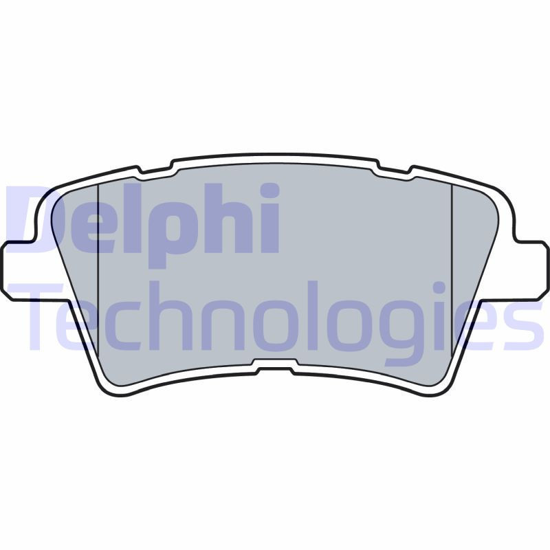 DELPHI LP3537 Bremsbeläge Hinten für