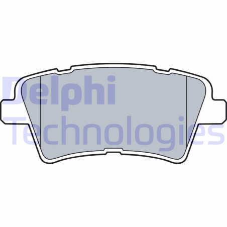DELPHI LP3537 Klocki hamulcowe Tył dla