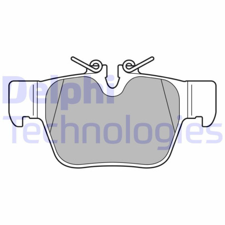 DELPHI LP3598 Pastiglie freno Posteriore per