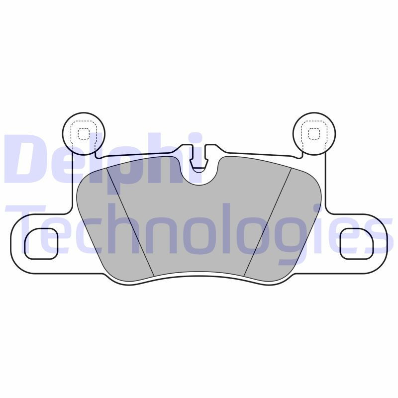 DELPHI LP3614 Brzdové platničky Zadné pre