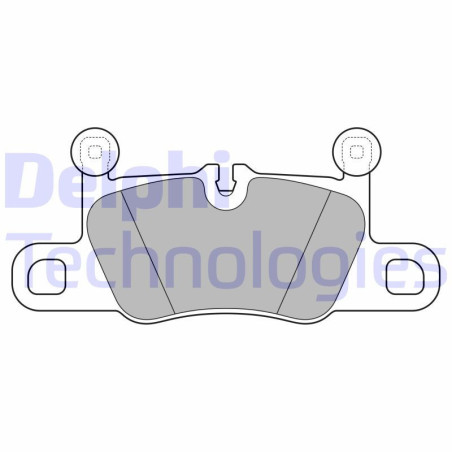 DELPHI LP3614 Brzdové platničky Zadné pre