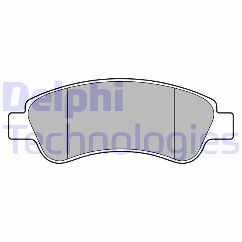DELPHI LP3660 Klocki hamulcowe Przód dla