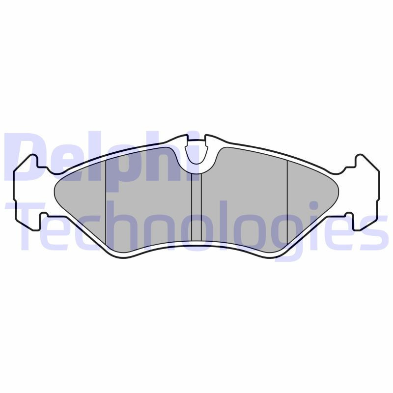 DELPHI LP3664 Pastillas de freno Trasero para