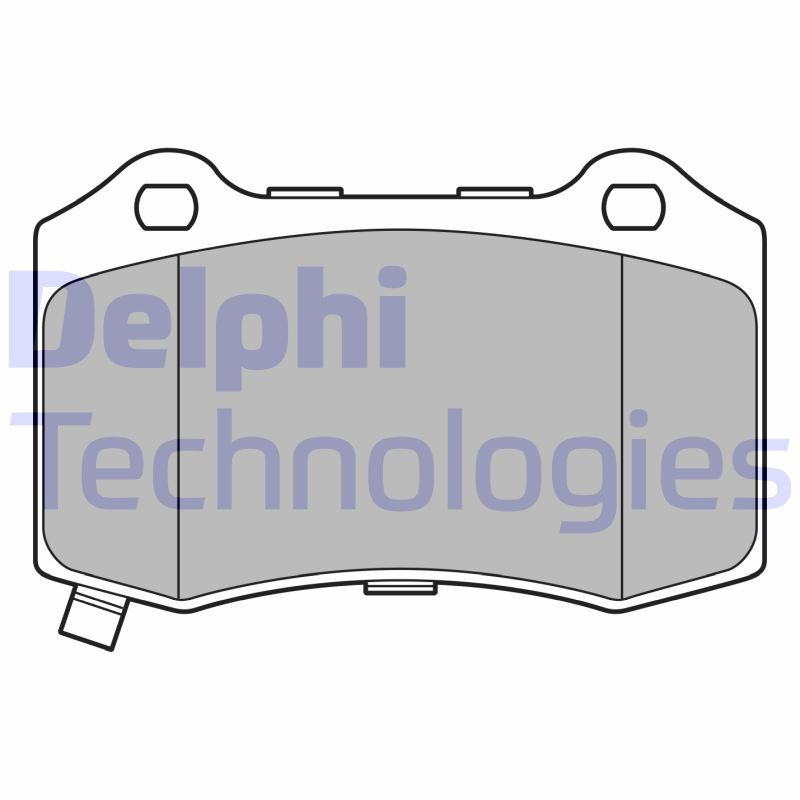 DELPHI LP3676 Brzdové platničky Zadné pre