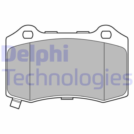 DELPHI LP3676 Brake Pads Set Rear for