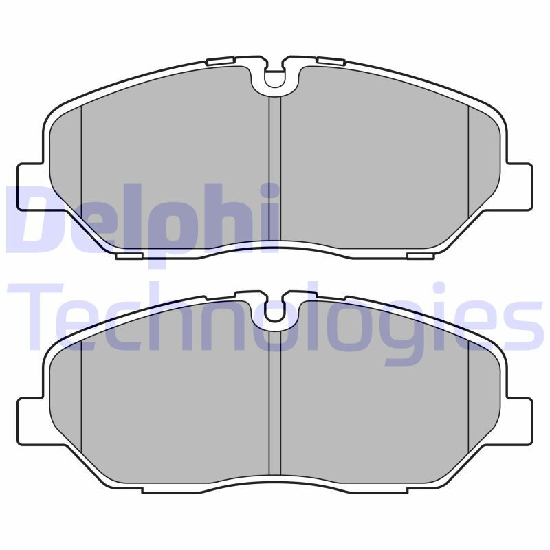 DELPHI LP3683 Brzdové platničky Predné pre