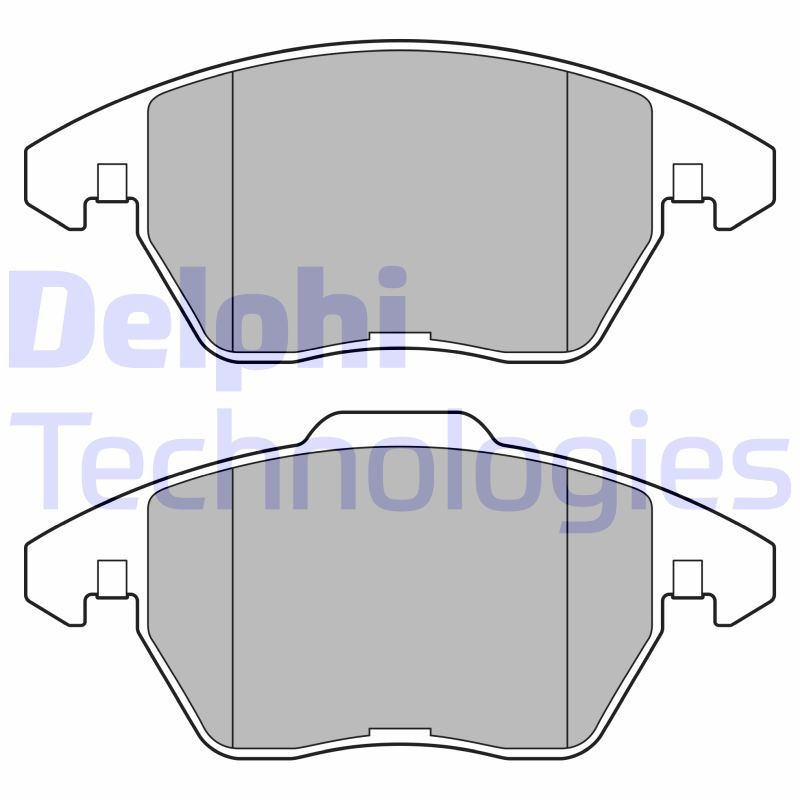 DELPHI LP3684 Brzdové platničky Predné pre