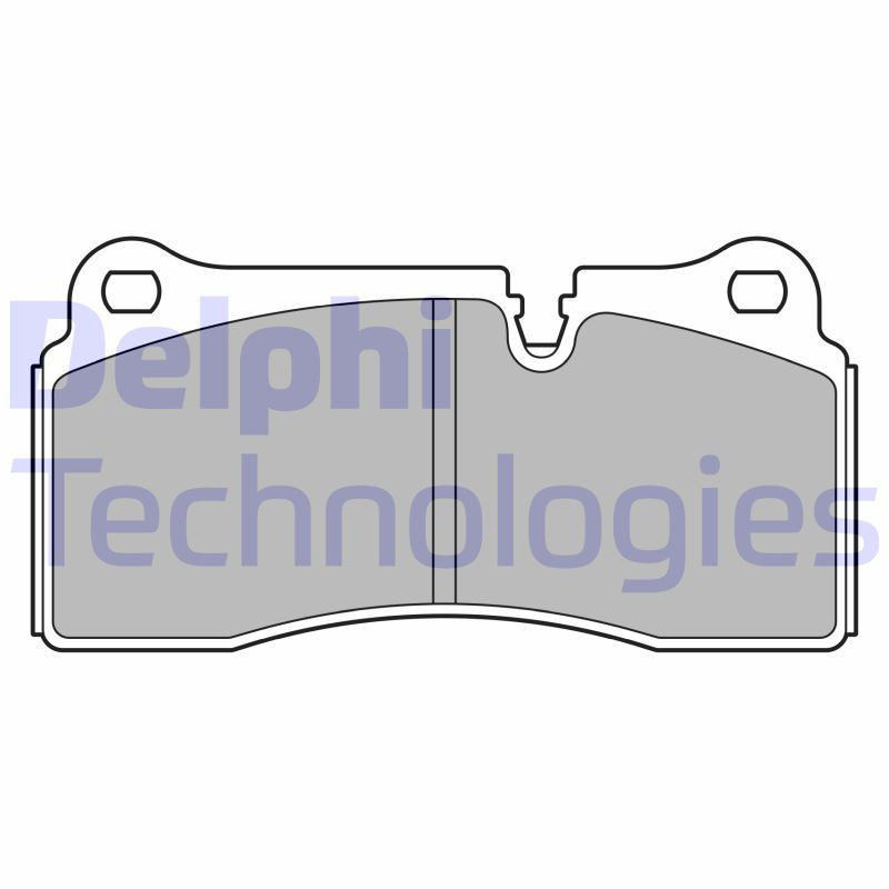 DELPHI LP3595 Pastillas de freno Trasero para