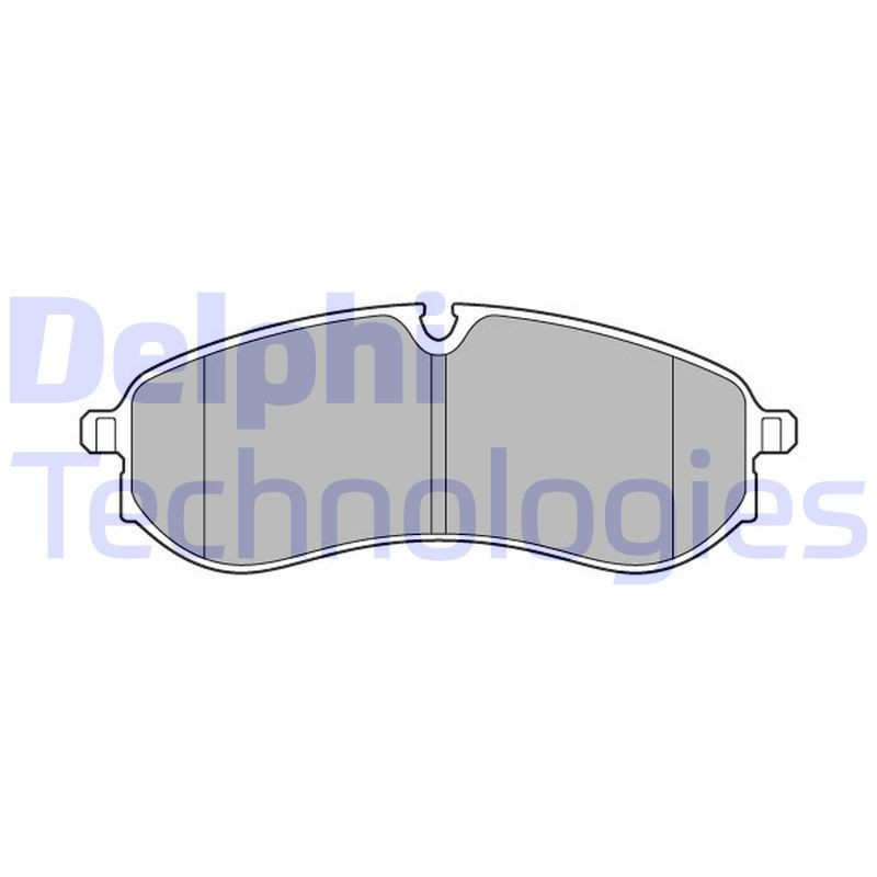 DELPHI LP3641 Brzdové platničky Zadné pre