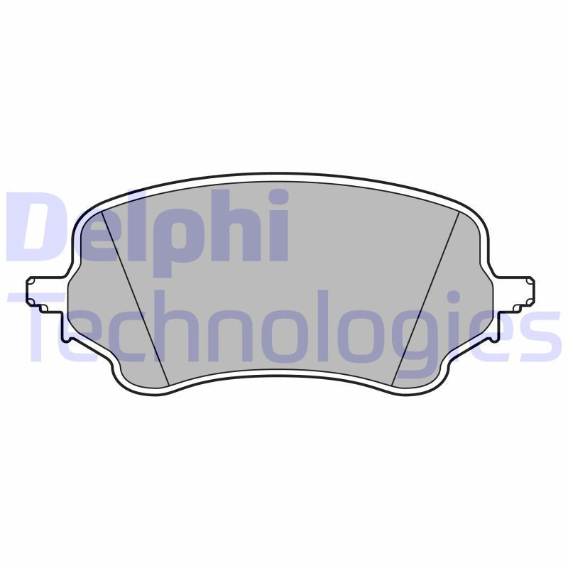 DELPHI LP3648 Brzdové platničky Predné pre