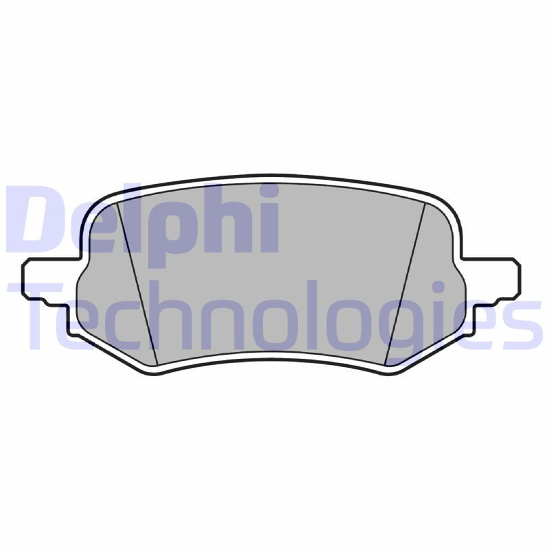 DELPHI LP3649 Pastillas de freno Trasero para